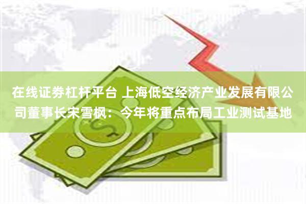 在线证劵杠杆平台 上海低空经济产业发展有限公司董事长宋雪枫：今年将重点布局工业测试基地